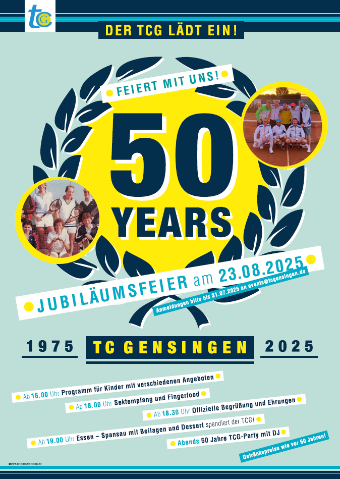 TCG Plakat 50 Jahre